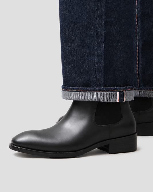 Cow Leather Chelsea Boots