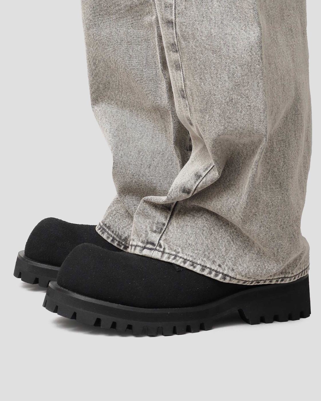 Microfiber Suede Volume Work Boots