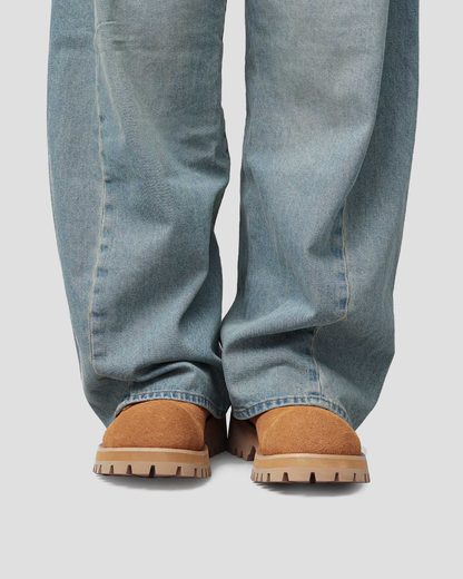 Microfiber Suede Volume Work Boots