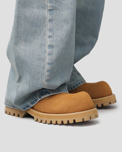 Microfiber Suede Volume Work Boots