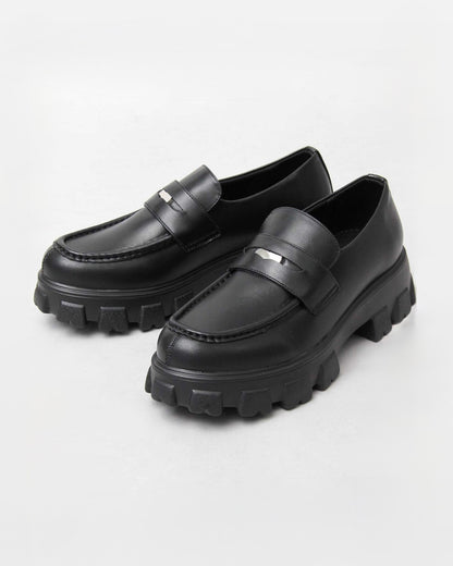 Track Sole Coin Loafer - Smooth