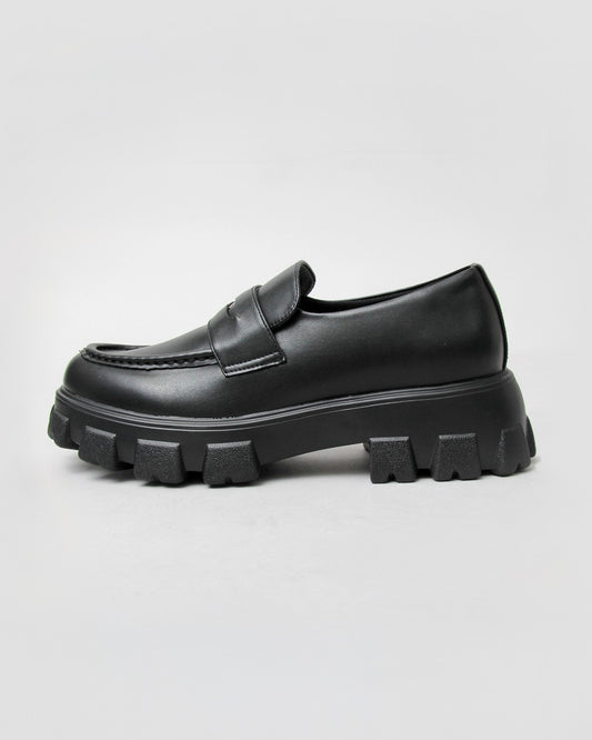 Track Sole Coin Loafer - Smooth
