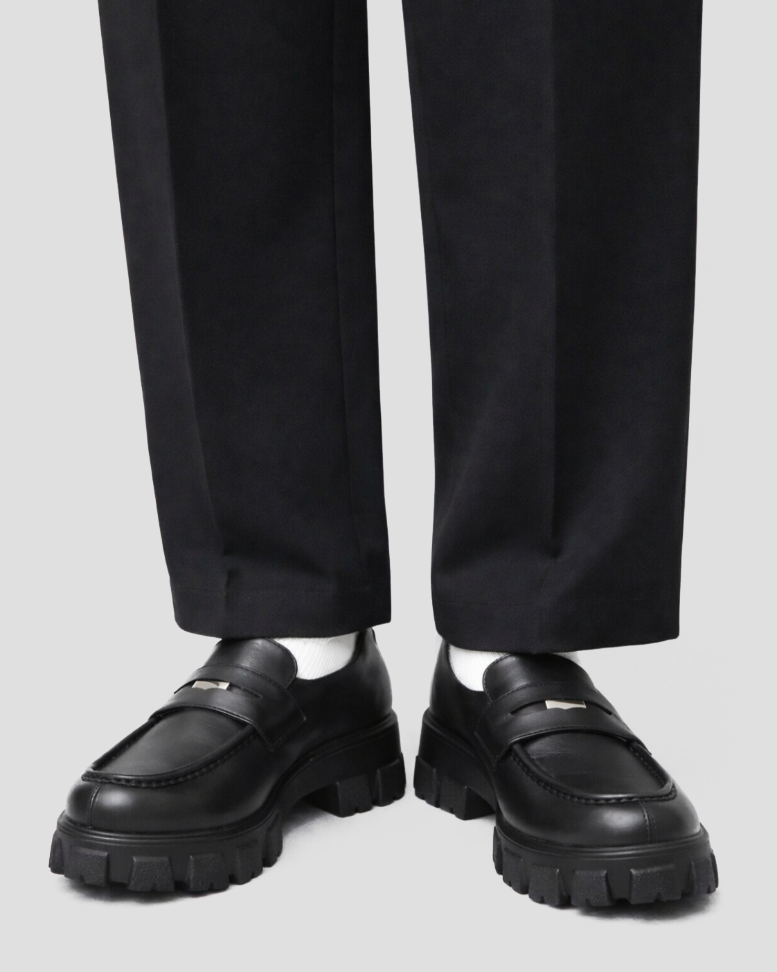Track Sole Coin Loafer - Smooth