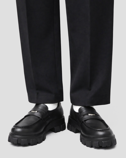 Track Sole Coin Loafer - Smooth