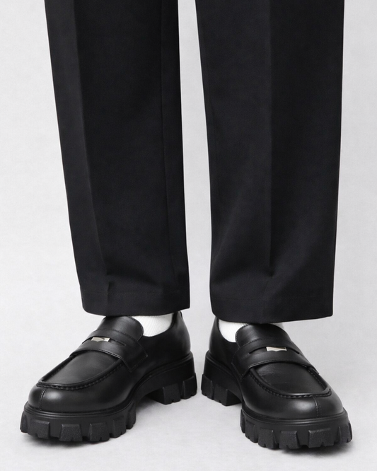 Track Sole Coin Loafer - Smooth