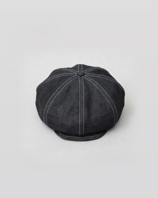 Rigid Denim Volume Casquette Beret