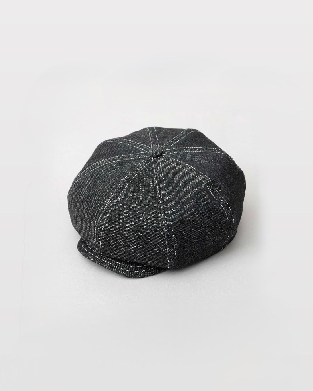 Rigid Denim Volume Casquette Beret