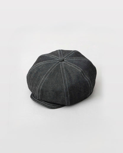 Rigid Denim Volume Casquette Beret