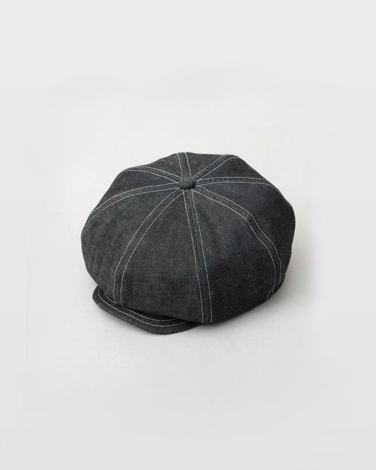 Rigid Denim Volume Casquette Beret