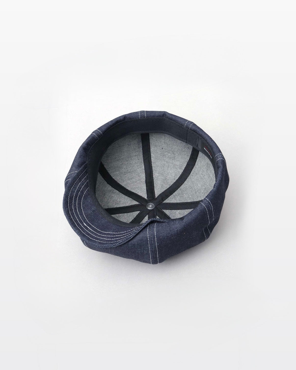 Rigid Denim Volume Casquette Beret