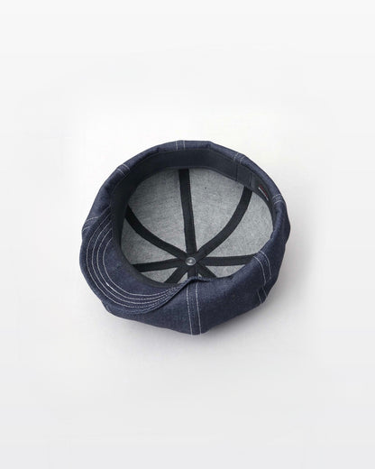 Rigid Denim Volume Casquette Beret