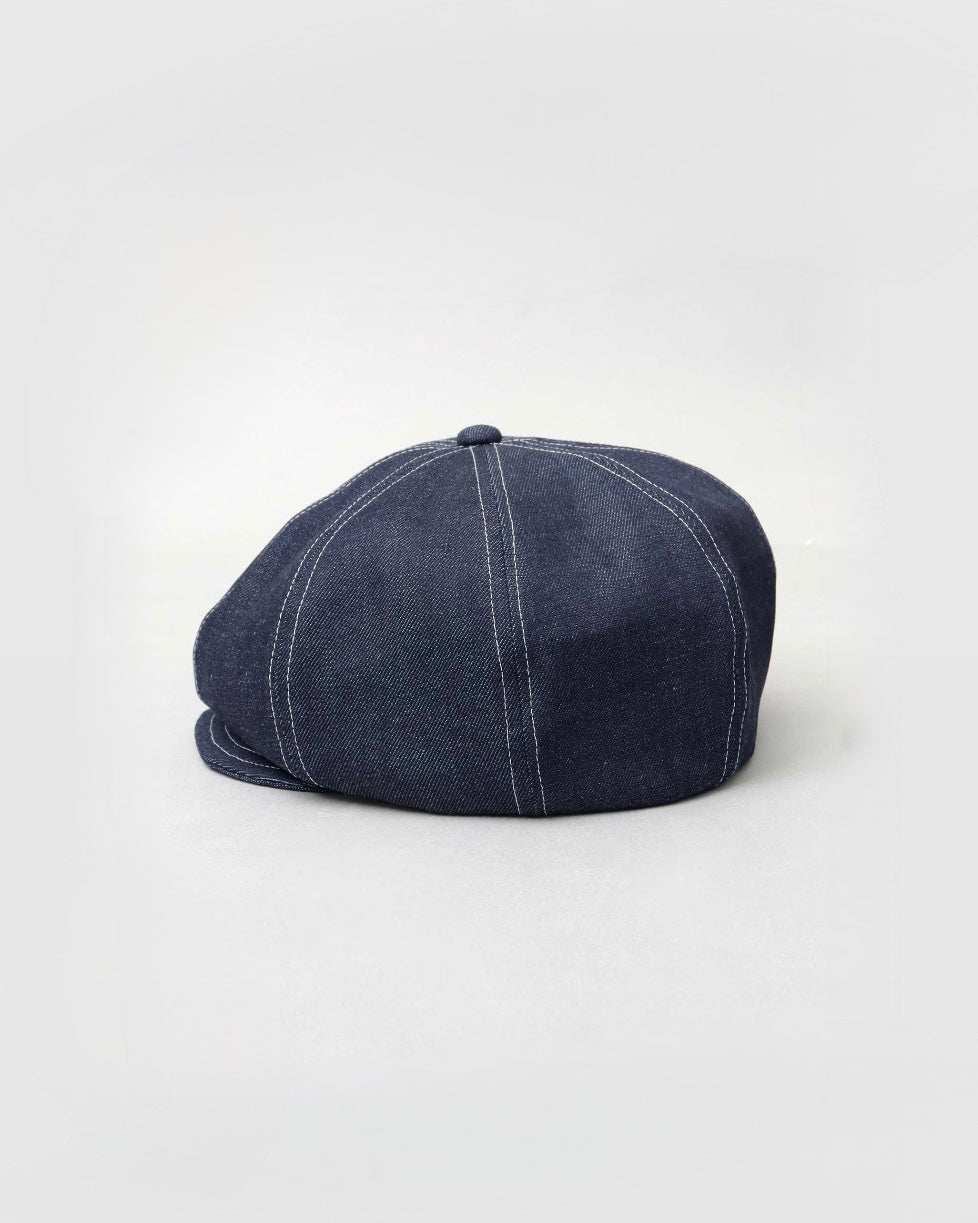 Rigid Denim Volume Casquette Beret