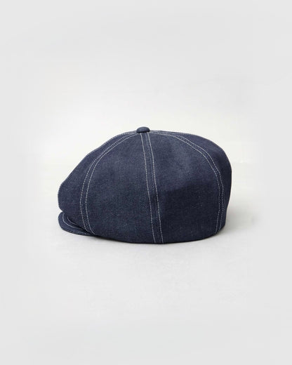 Rigid Denim Volume Casquette Beret