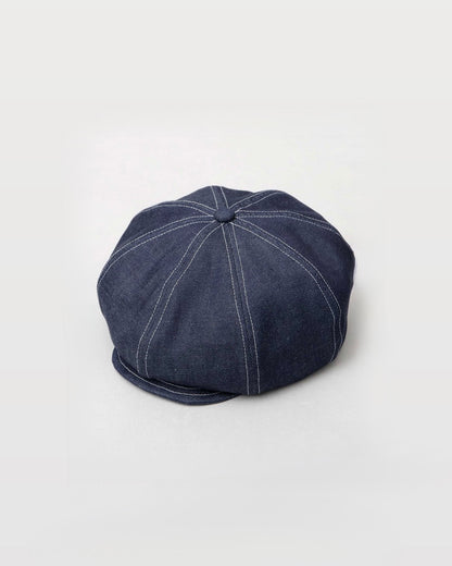Rigid Denim Volume Casquette Beret