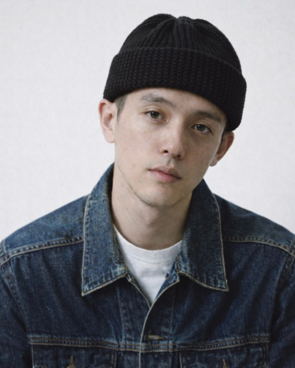 Organic Cotton Wide Roll Knit Cap