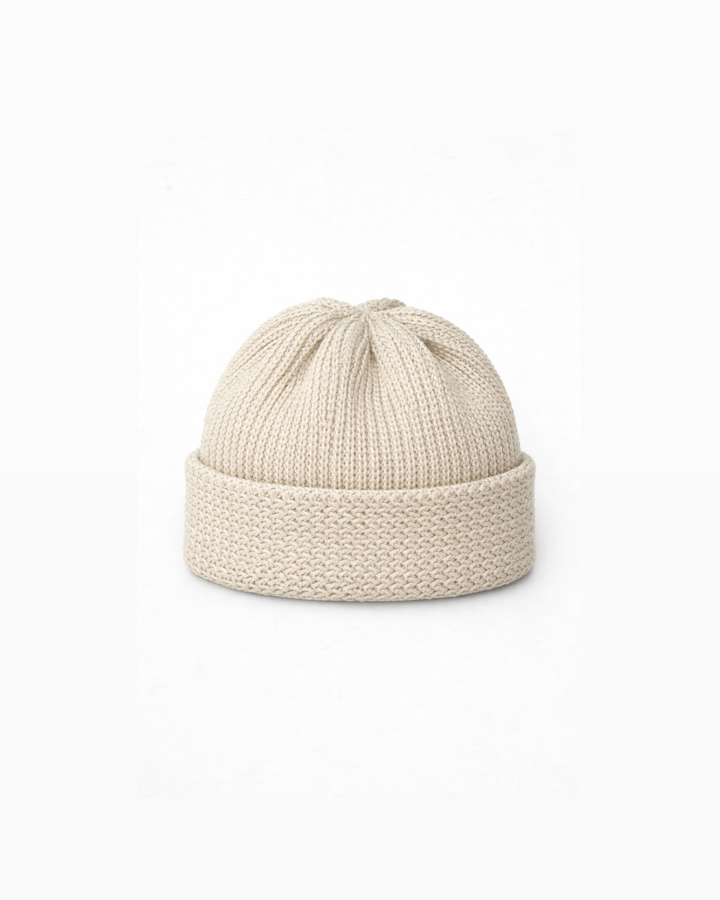 Organic Cotton Wide Roll Knit Cap