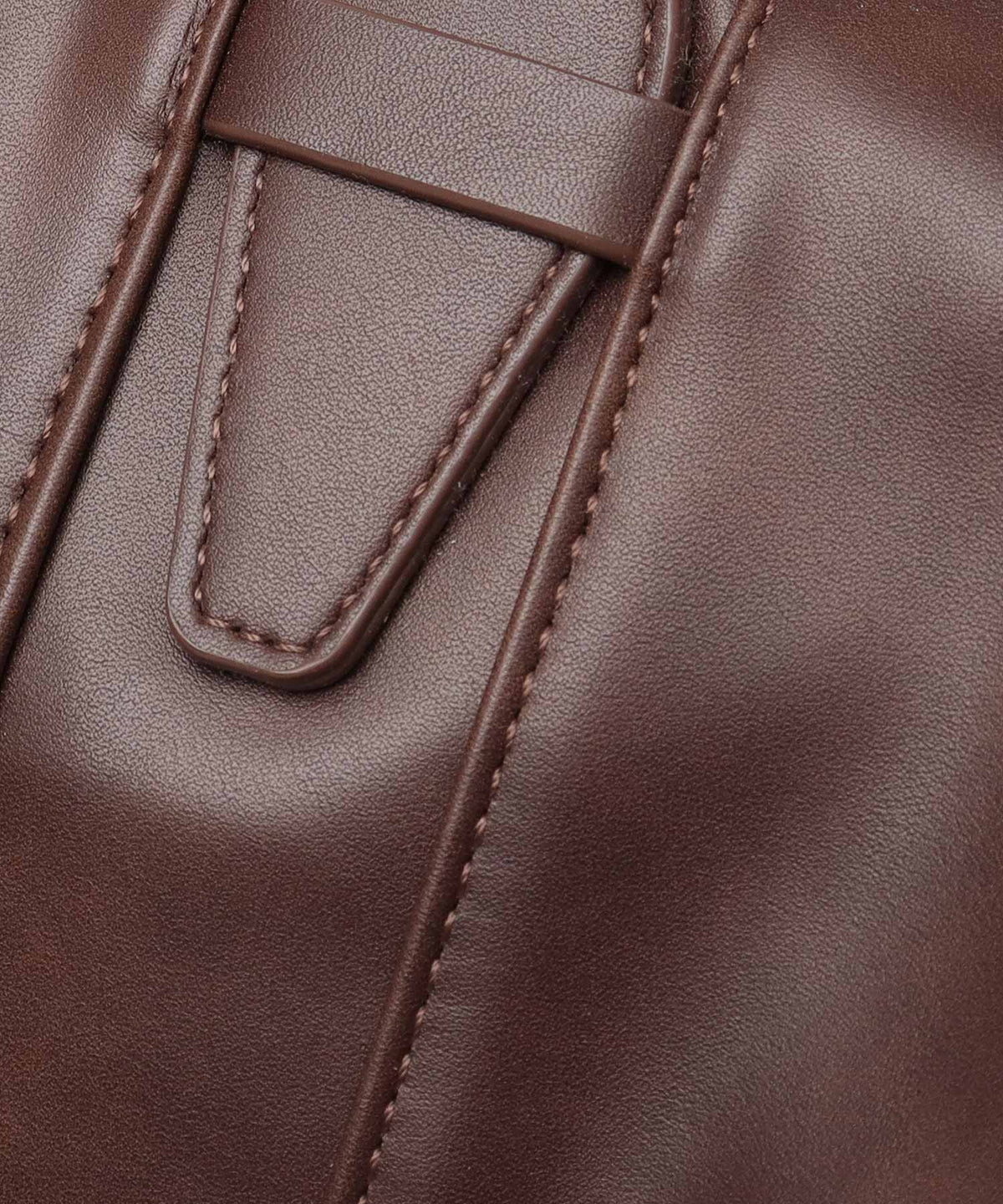 Fake Leather Boston Bag