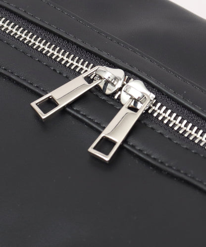 Fake Leather Boston Bag