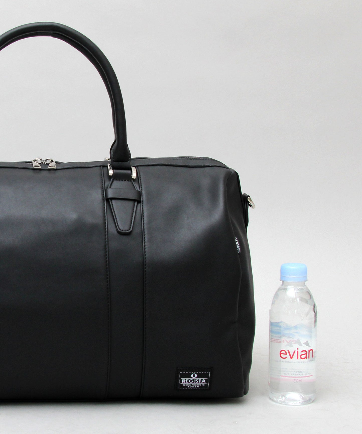 Fake Leather Boston Bag