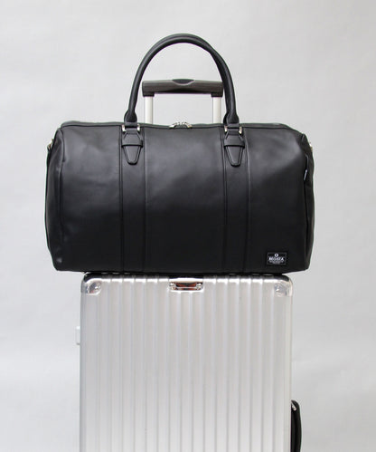 Fake Leather Boston Bag