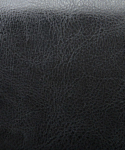 Split Leather Round Zip Billfold Wallet