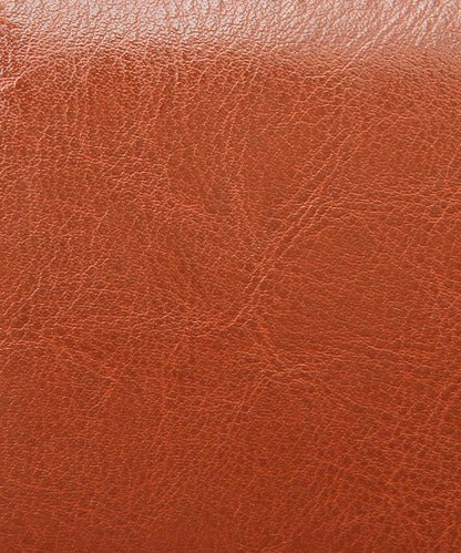 Split Leather Round Zip Billfold Wallet