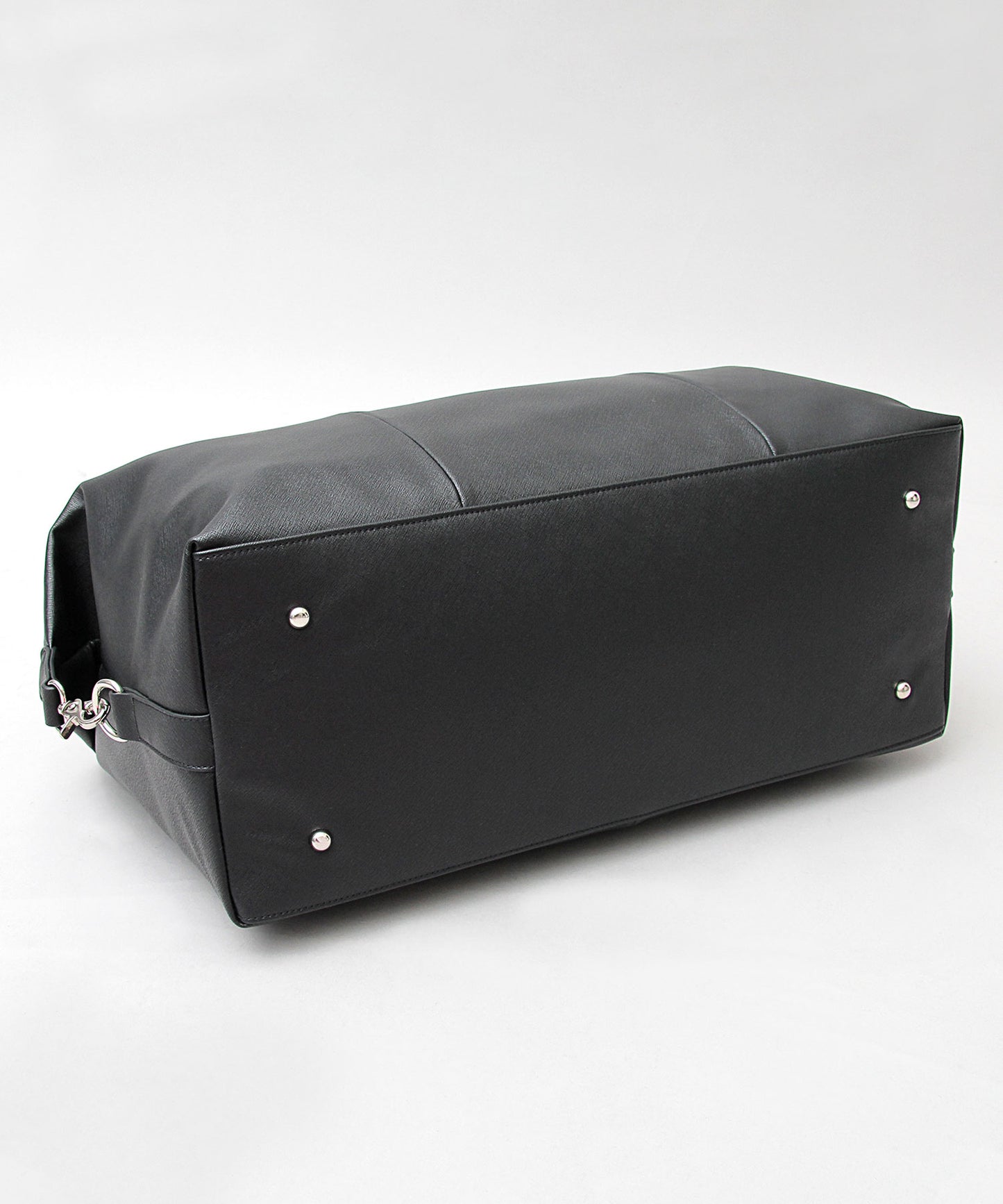 Saffiano Fake Leather Boston Bag