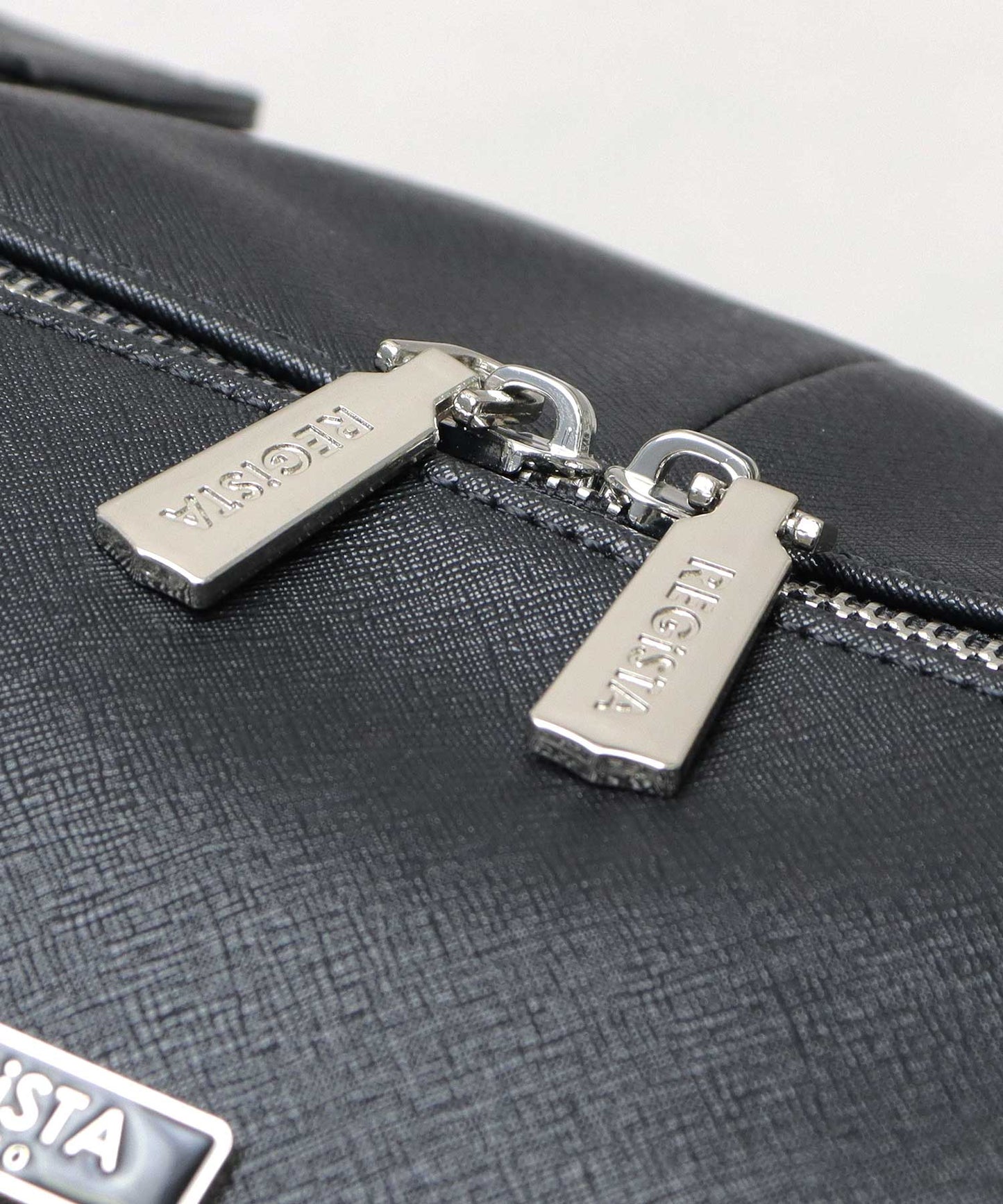 Saffiano Fake Leather Boston Bag