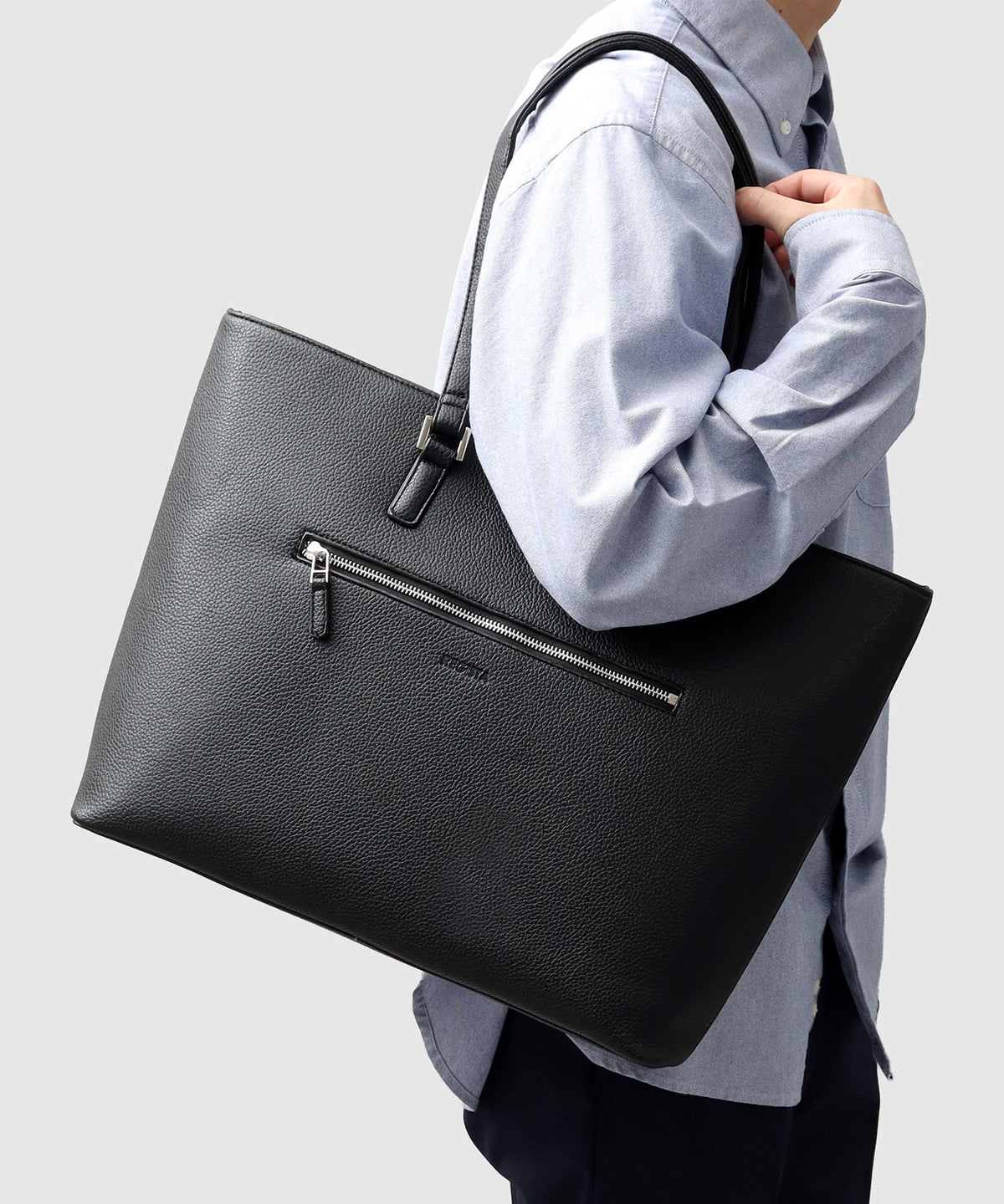 Fake Leather Business Tote Bag