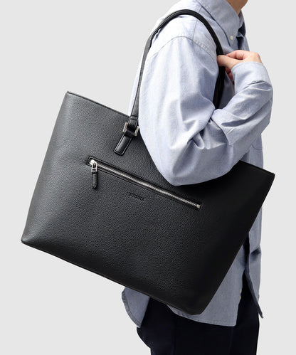 Fake Leather Business Tote Bag