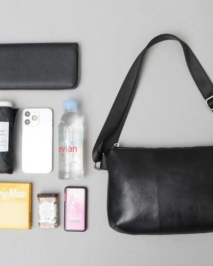 Split Leather Mini Sacoche