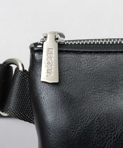 Split Leather Vertical Mini Sacoche