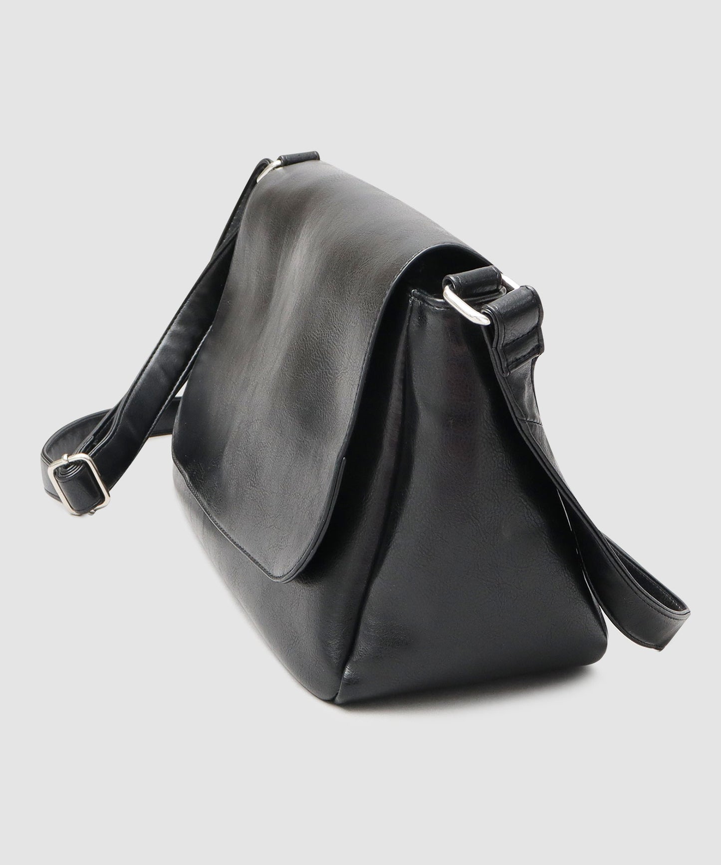 Split Leather Flap Shoulder Bag