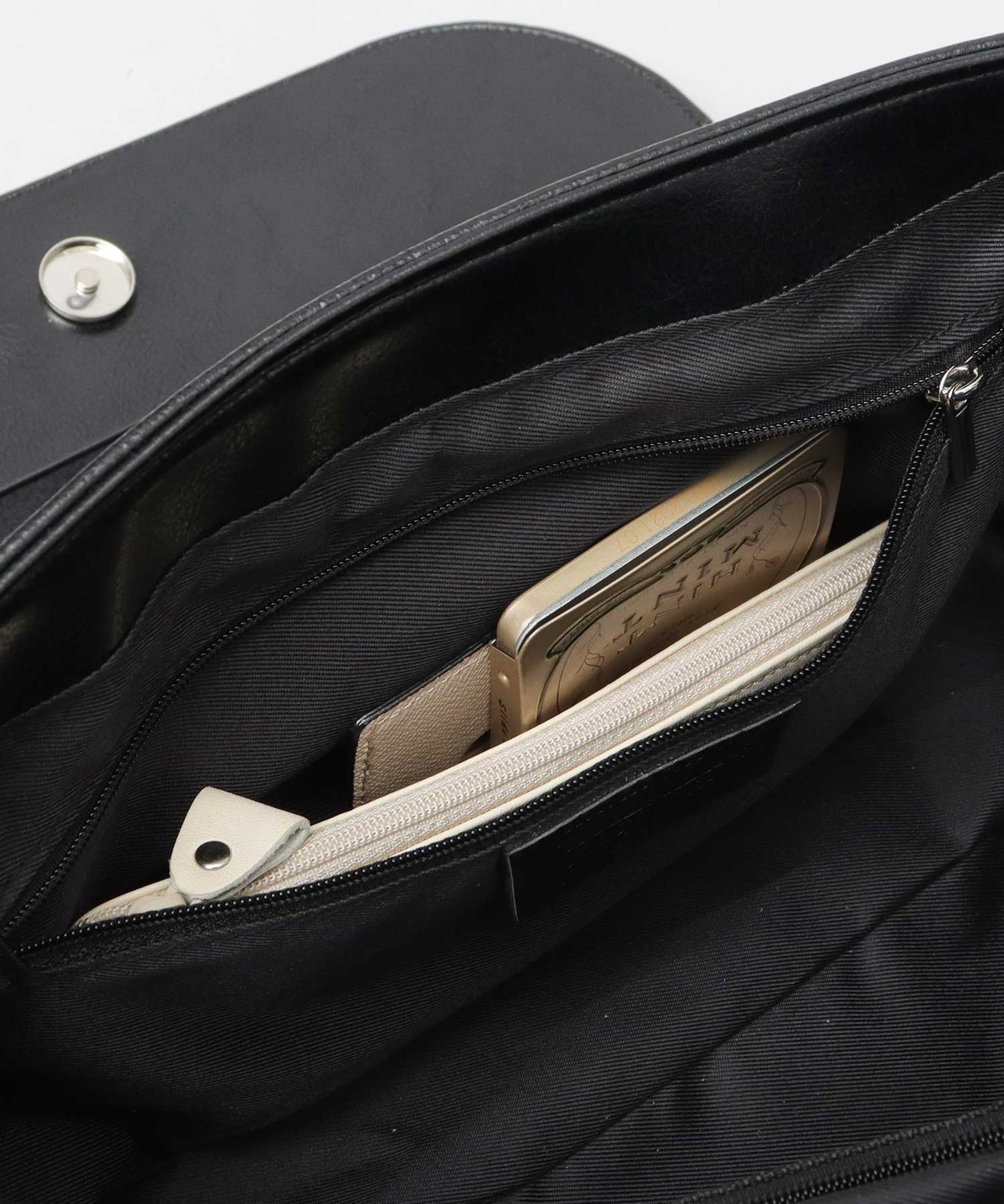 Split Leather Flap Shoulder Bag