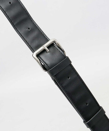 Split Leather Banana Shoulder Bag