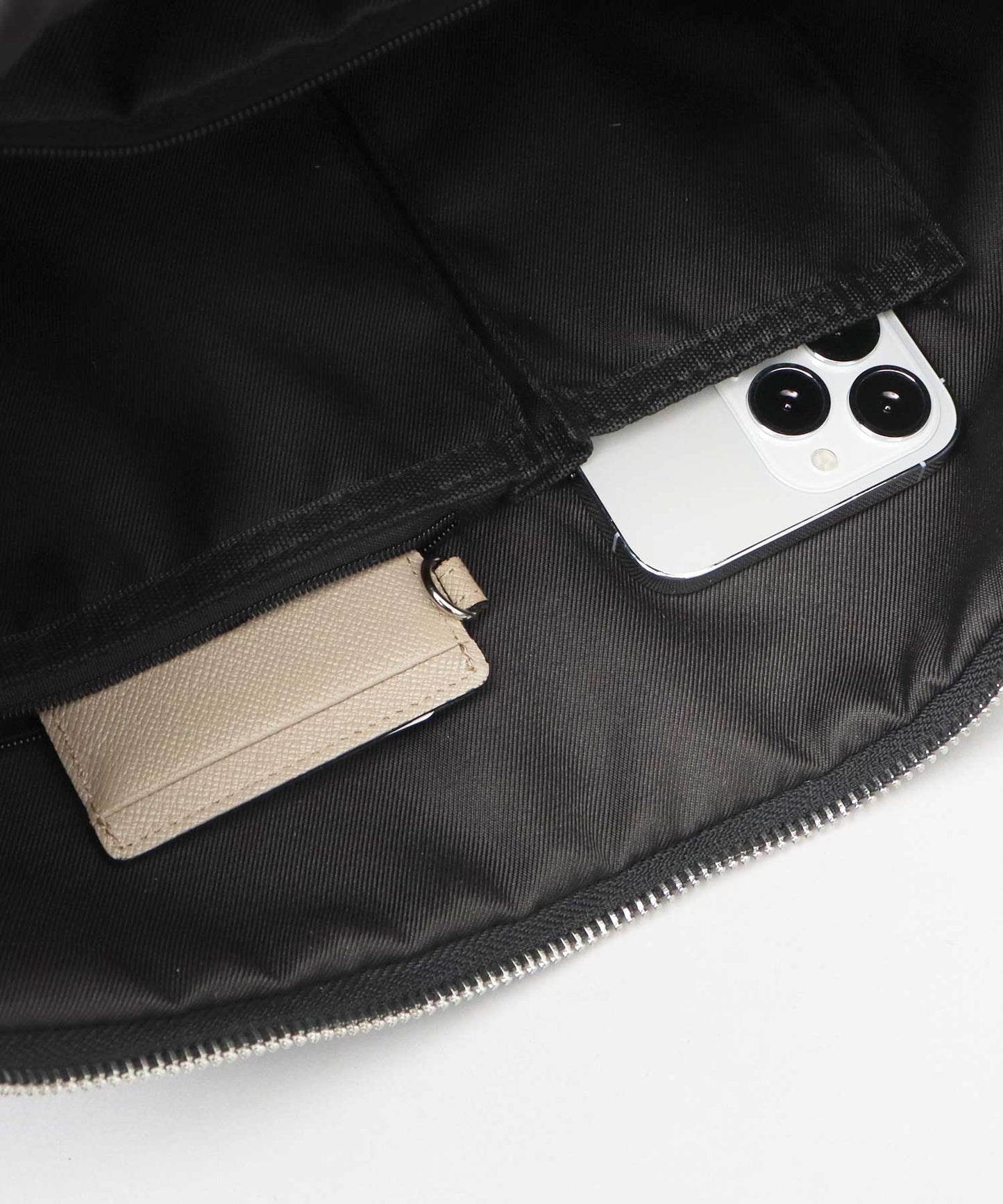 Split Leather Banana Shoulder Bag