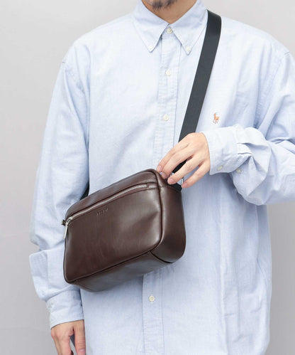 Split Leather Horizontal Mini Shoulder Bag