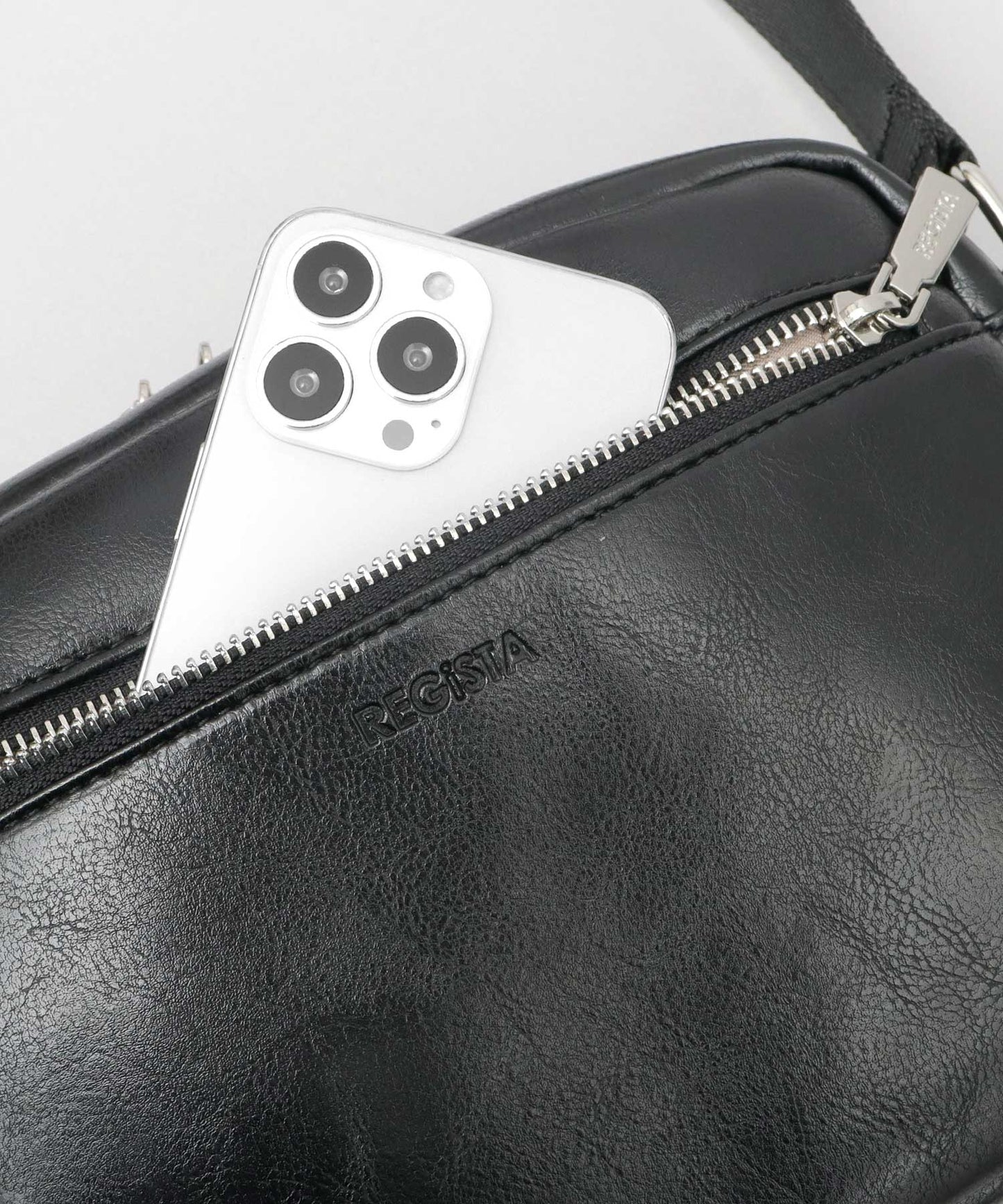 Split Leather Horizontal Mini Shoulder Bag