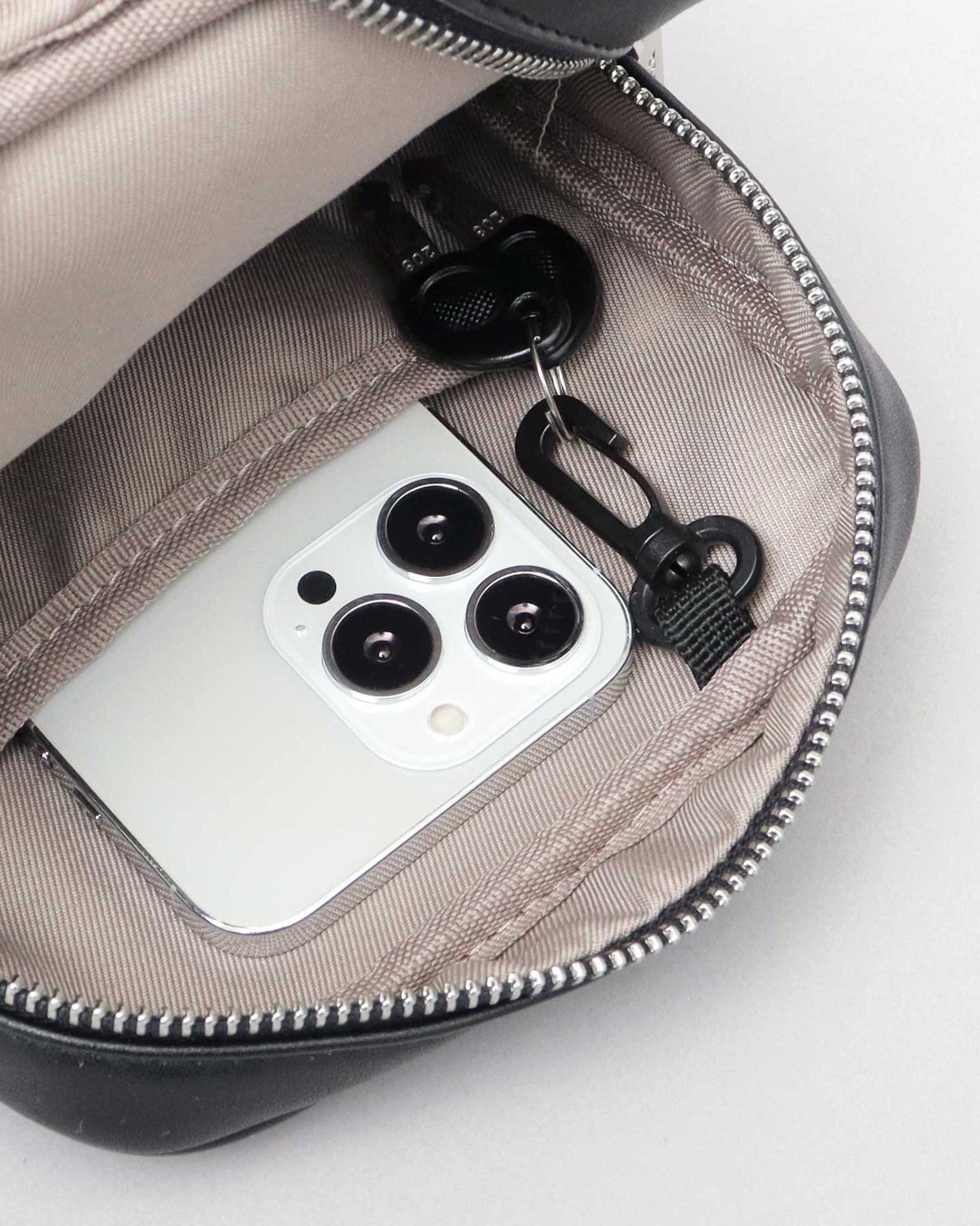 Split Leather Square Mini Shoulder Bag