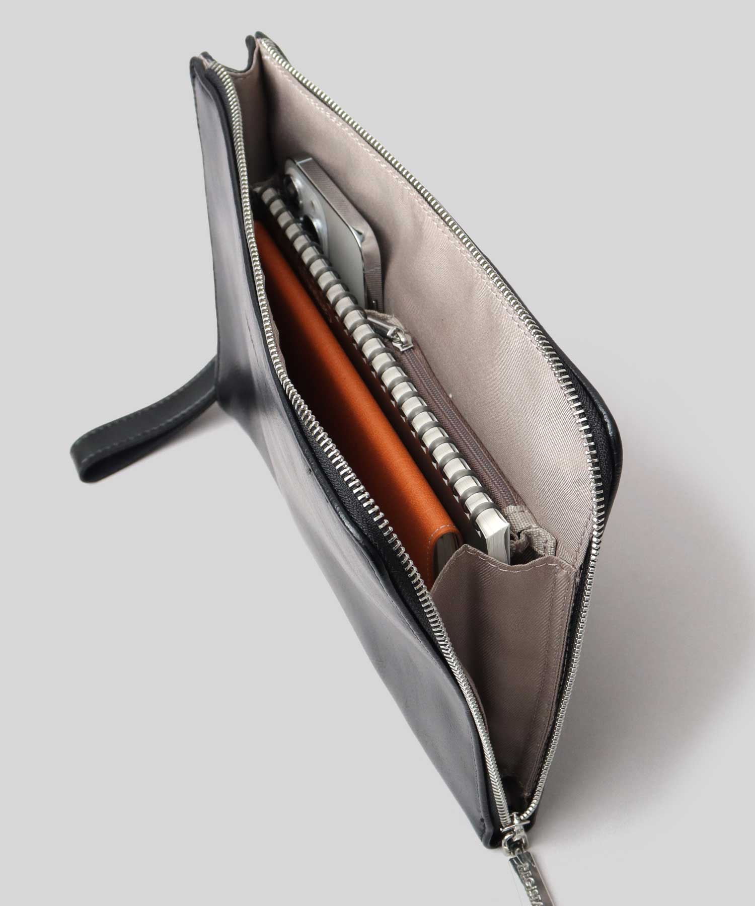 Split Leather L-Zip Clutch Bag – ANDMORE OFFICIAL STORE
