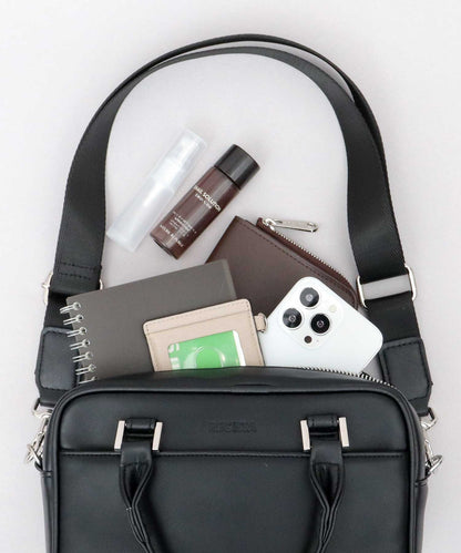Split Leather 2WAY Mini Boston Bag