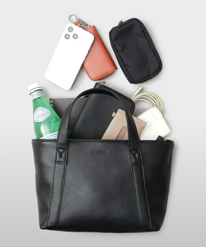 Split Leather 2WAY Mini Tote Bag