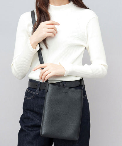 Split Leather Minimal Sacoche Bag