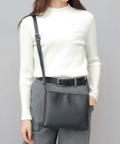 Split Leather Minimal Sacoche Bag
