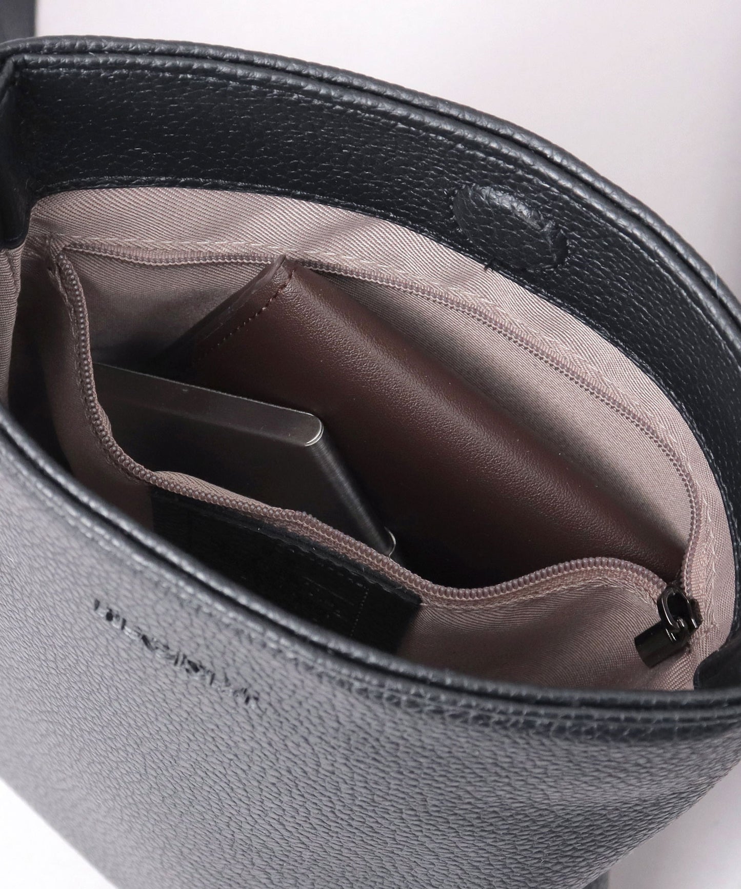 Split Leather Minimal Sacoche Bag
