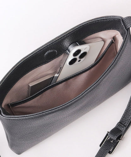 Split Leather Minimal Sacoche Bag