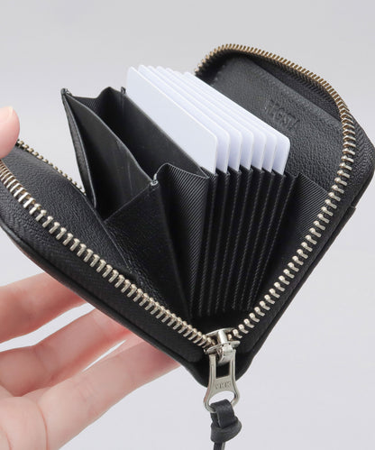 Genuine Leather Accordion Mini Wallet