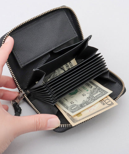 Genuine Leather Accordion Mini Wallet