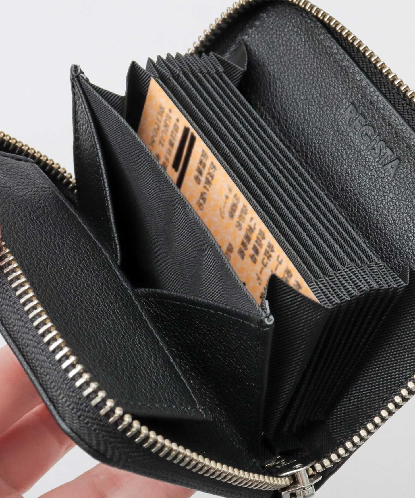 Genuine Leather Accordion Mini Wallet