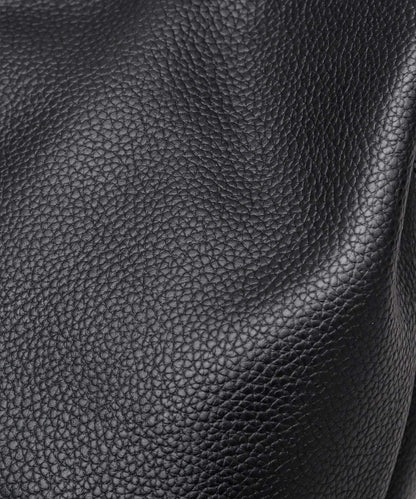 Split Leather One Handle Drawstring Bag